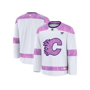 NWT Calgary Flames 2024 Fanatics Authentic Jersey Hockey Fights Cancer Men's S